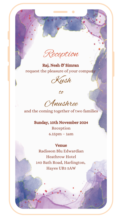 Vibrant Digital Einvite | E-117