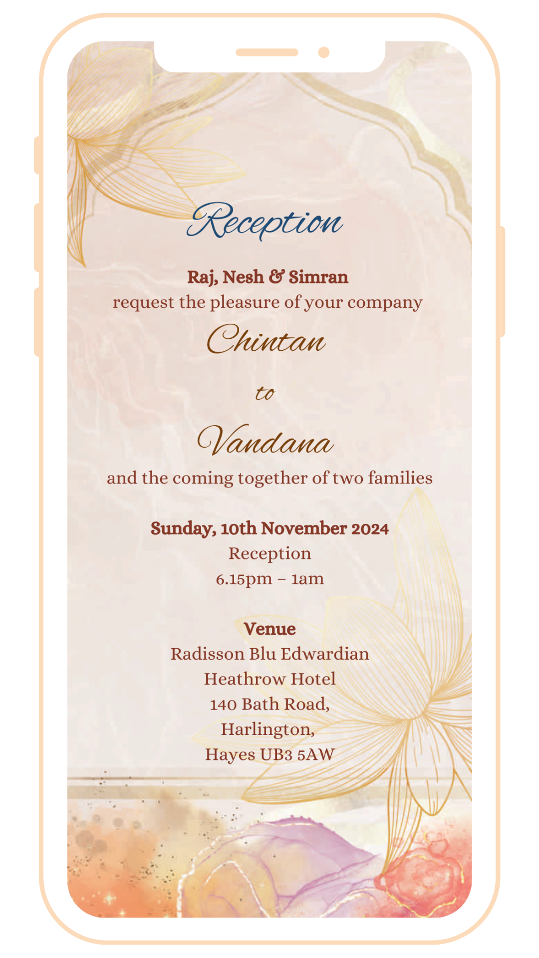 Traditional Digital Einvite | E-108