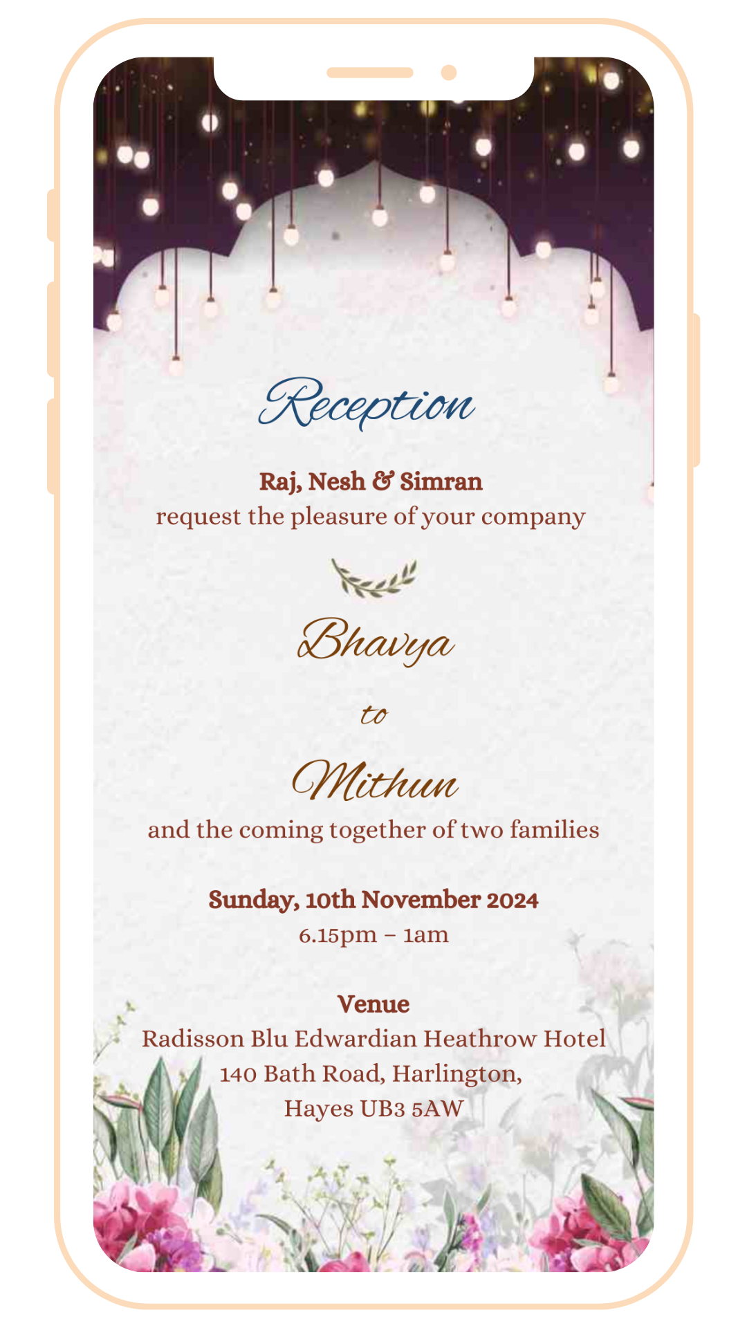 Pastel Theme Digital Card | E-125