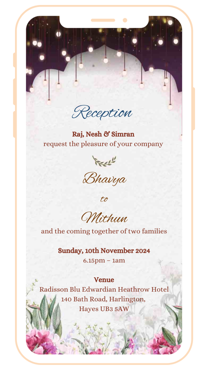Pastel Theme Digital Card | E-125