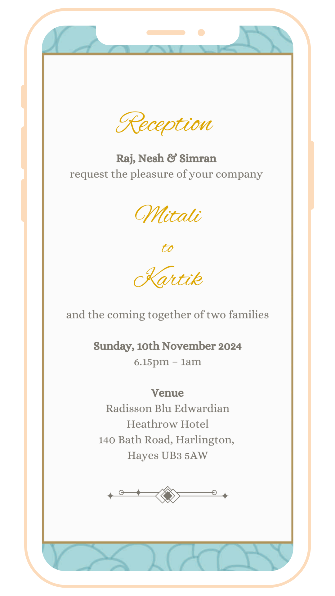 Classy Digital Einvite | E-120