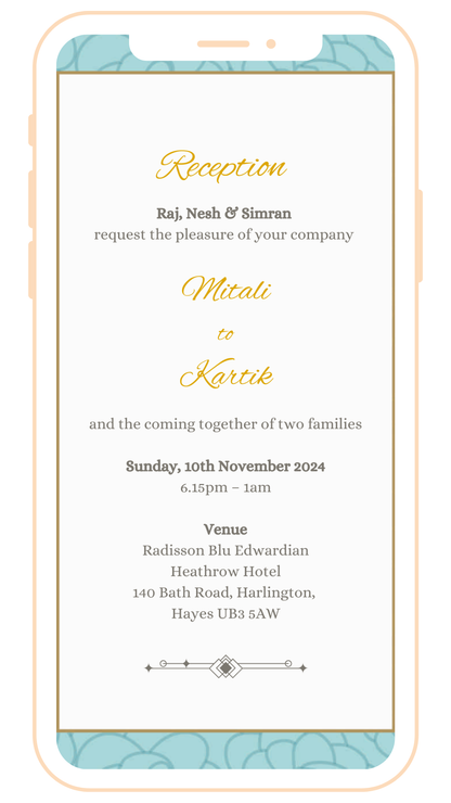 Classy Digital Einvite | E-120