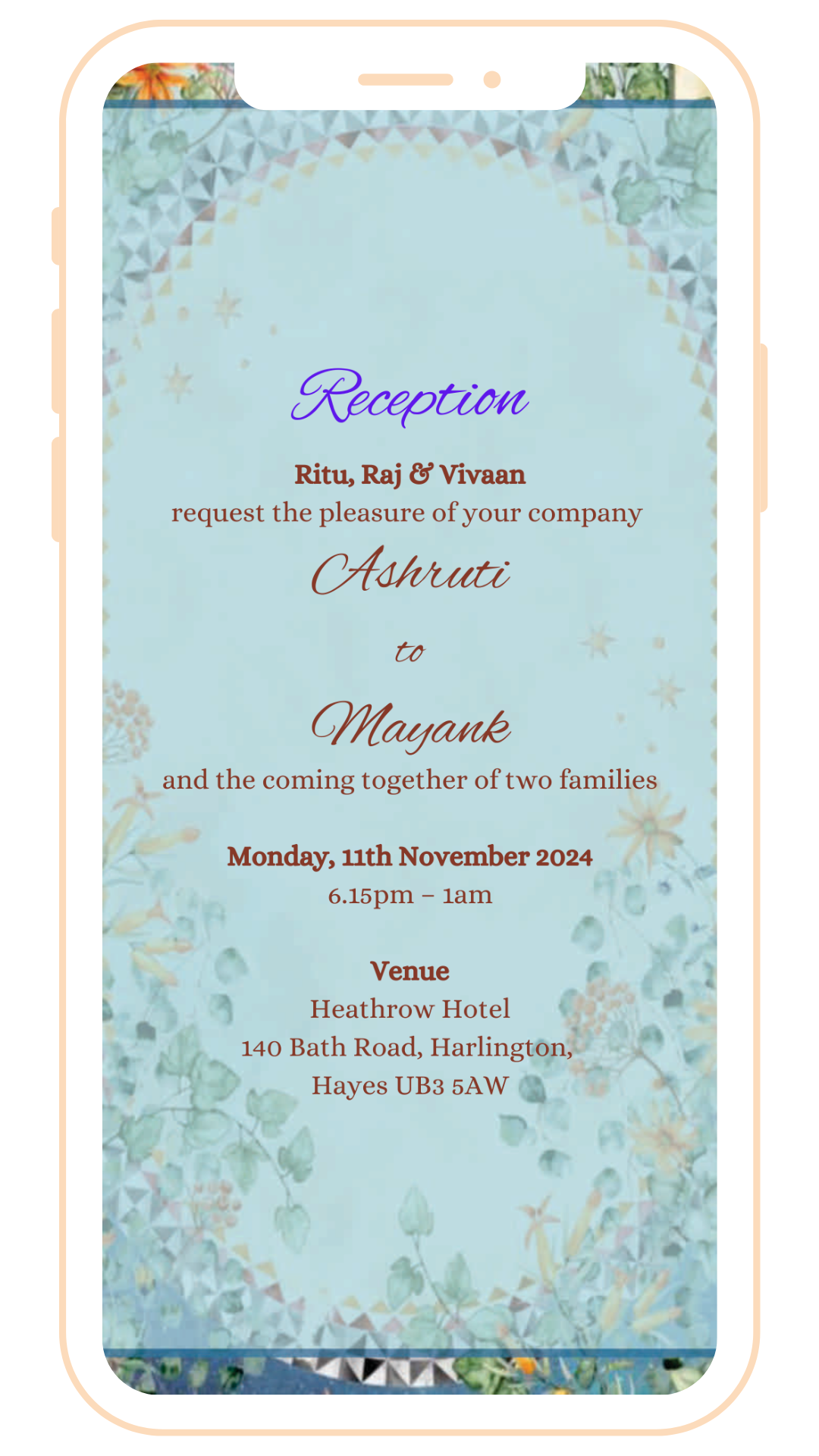 Classy Digital Einvite | E-106