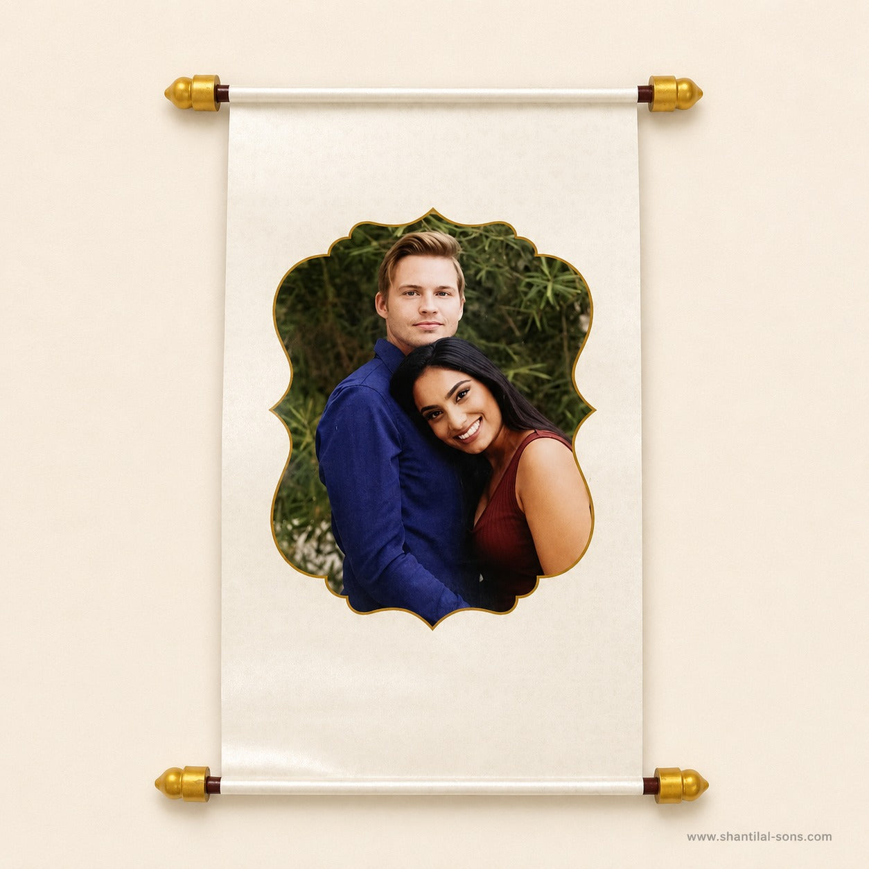 Royal Heritage Scroll Wedding Invitation |SSR-41