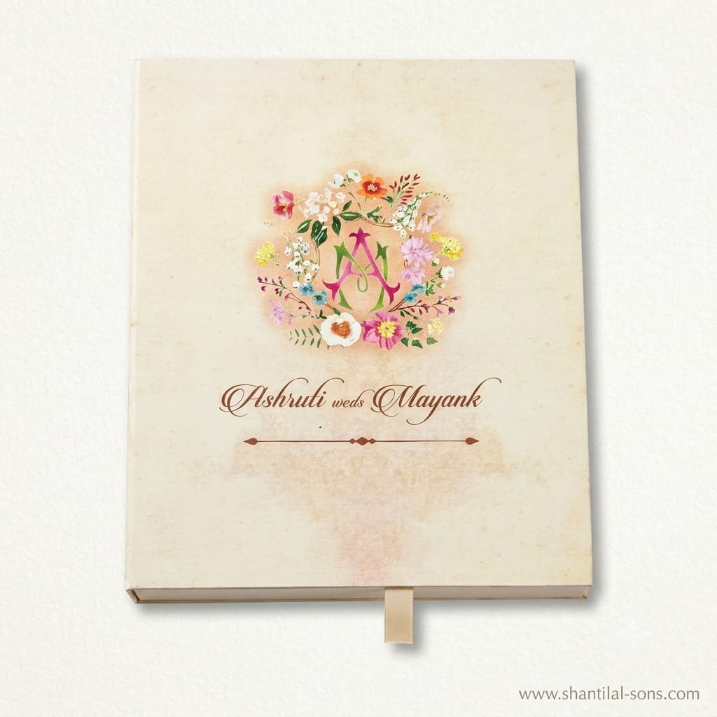 Botanical Folder Wedding Invitation |SS-8102