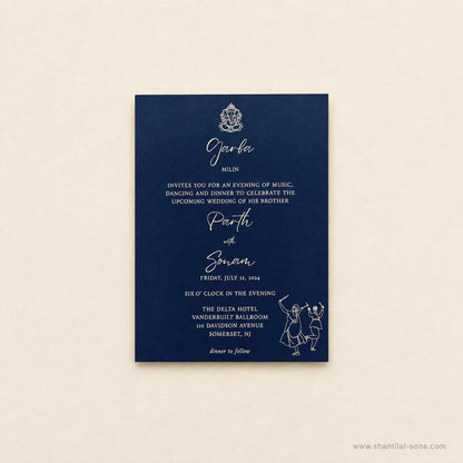 Elegant Wedding Card with Vellum Paper & Wax Seal | SS - 9007