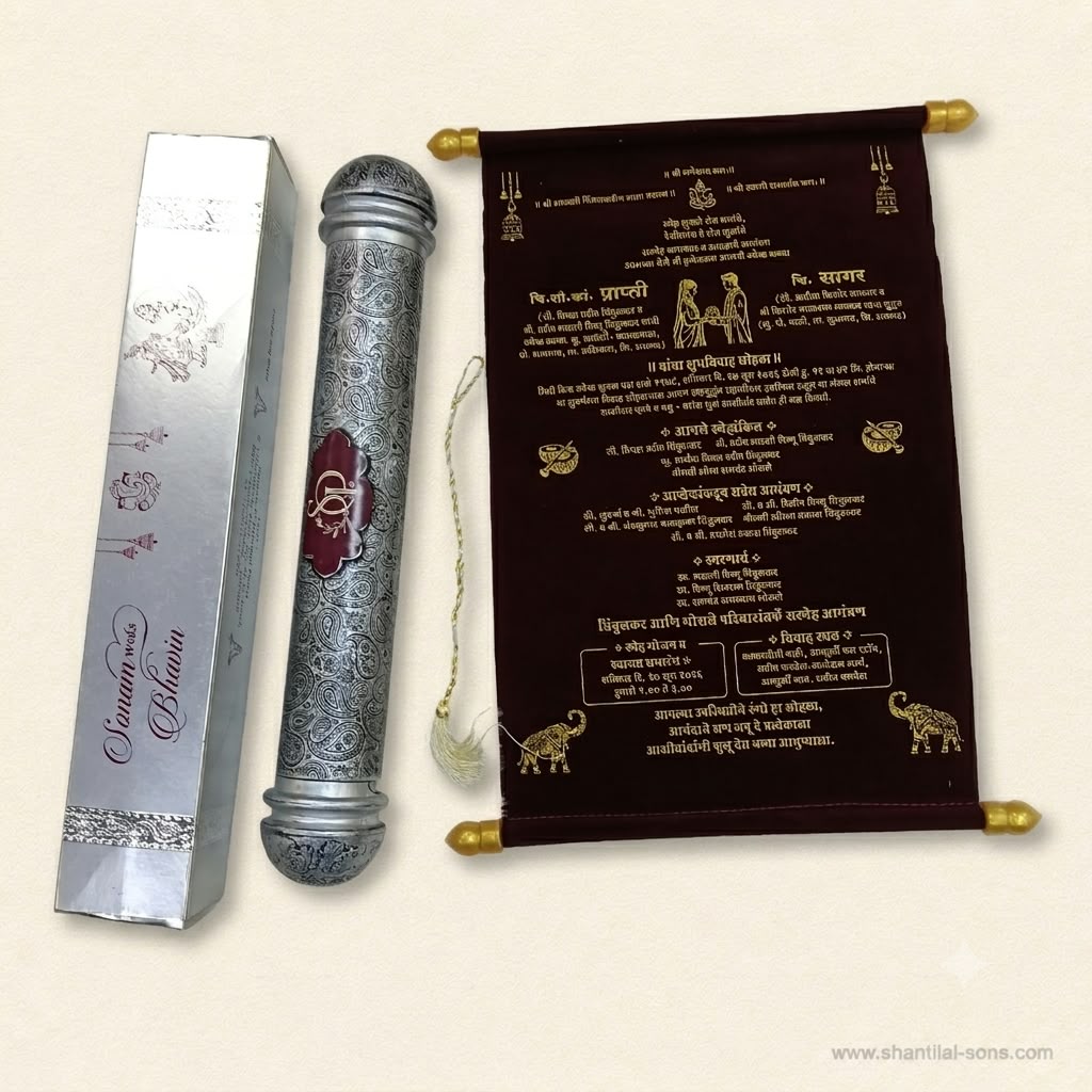 Elegant Scroll Invitation | SSR- 68