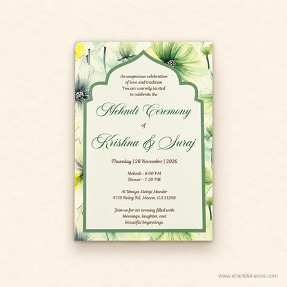 Floral Wedding Invitation | SS - 2009