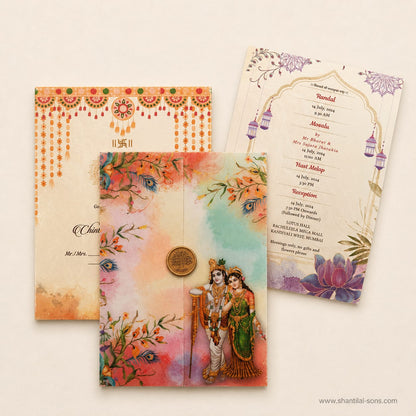 Timeless Wedding Elegance: Radha Krishna & Floral Fusion | SS - 2058