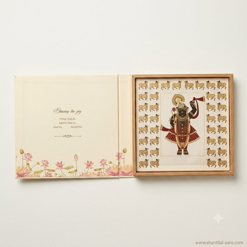 Lotus Wedding Invitation Box | SS-3511