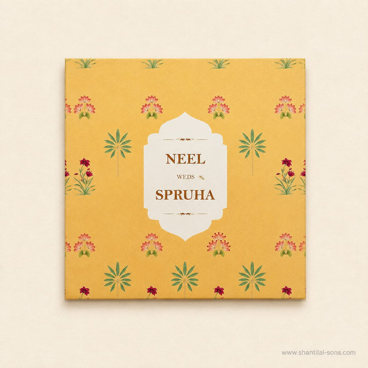 Pichwai Wedding Invitation | SS - 2056