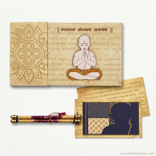Traditional Scroll Wedding Invitation | SS-3505