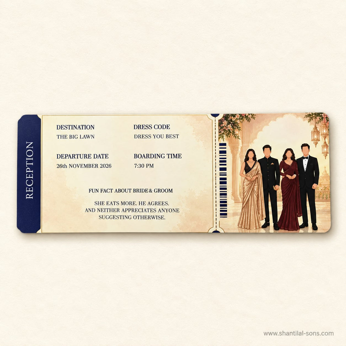 Travel Story Wedding Passport Invitation | SS- 2070 -A