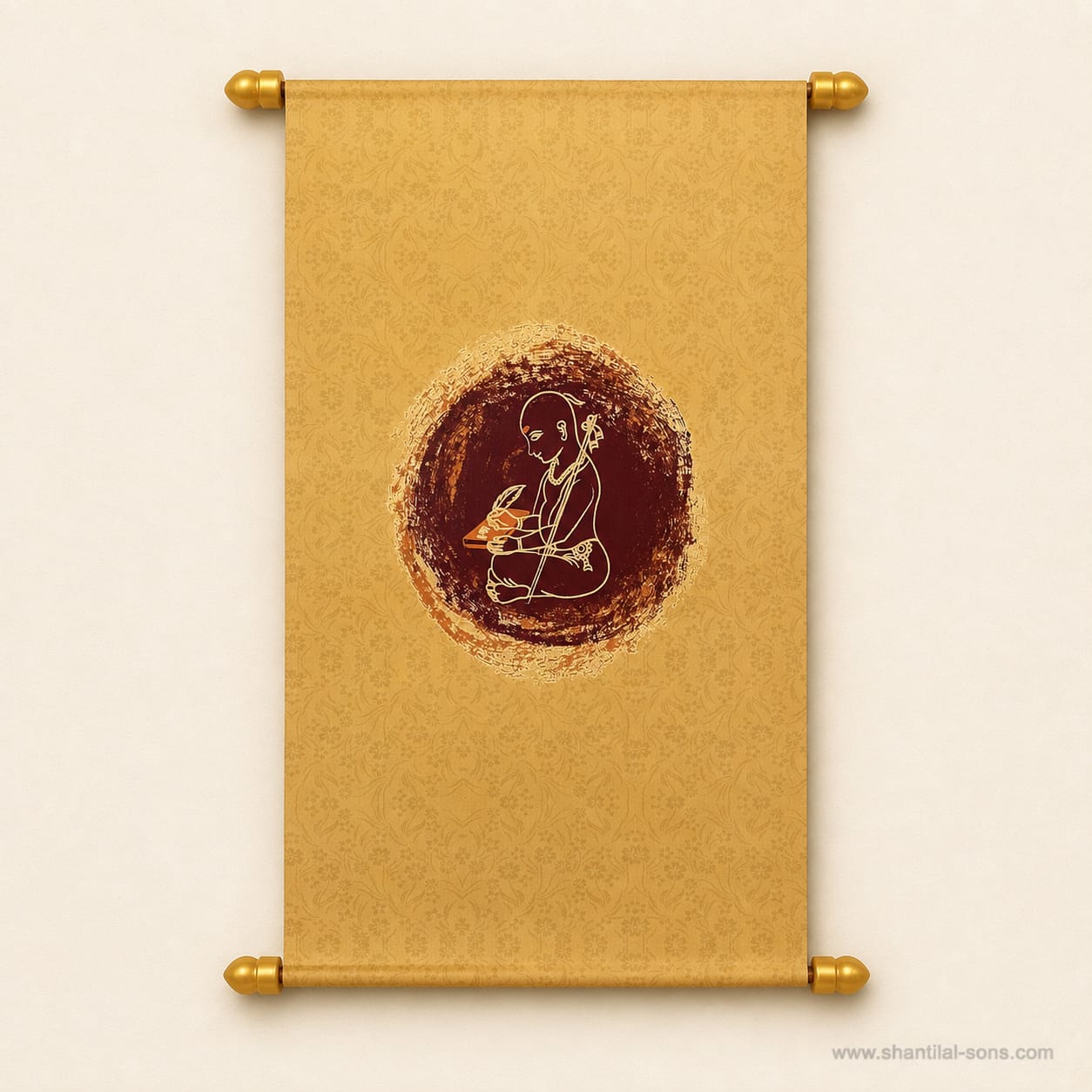 Traditional Gold Scroll Wedding Invitation |SSR-50