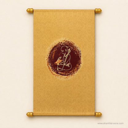 Traditional Gold Scroll Wedding Invitation |SSR-50