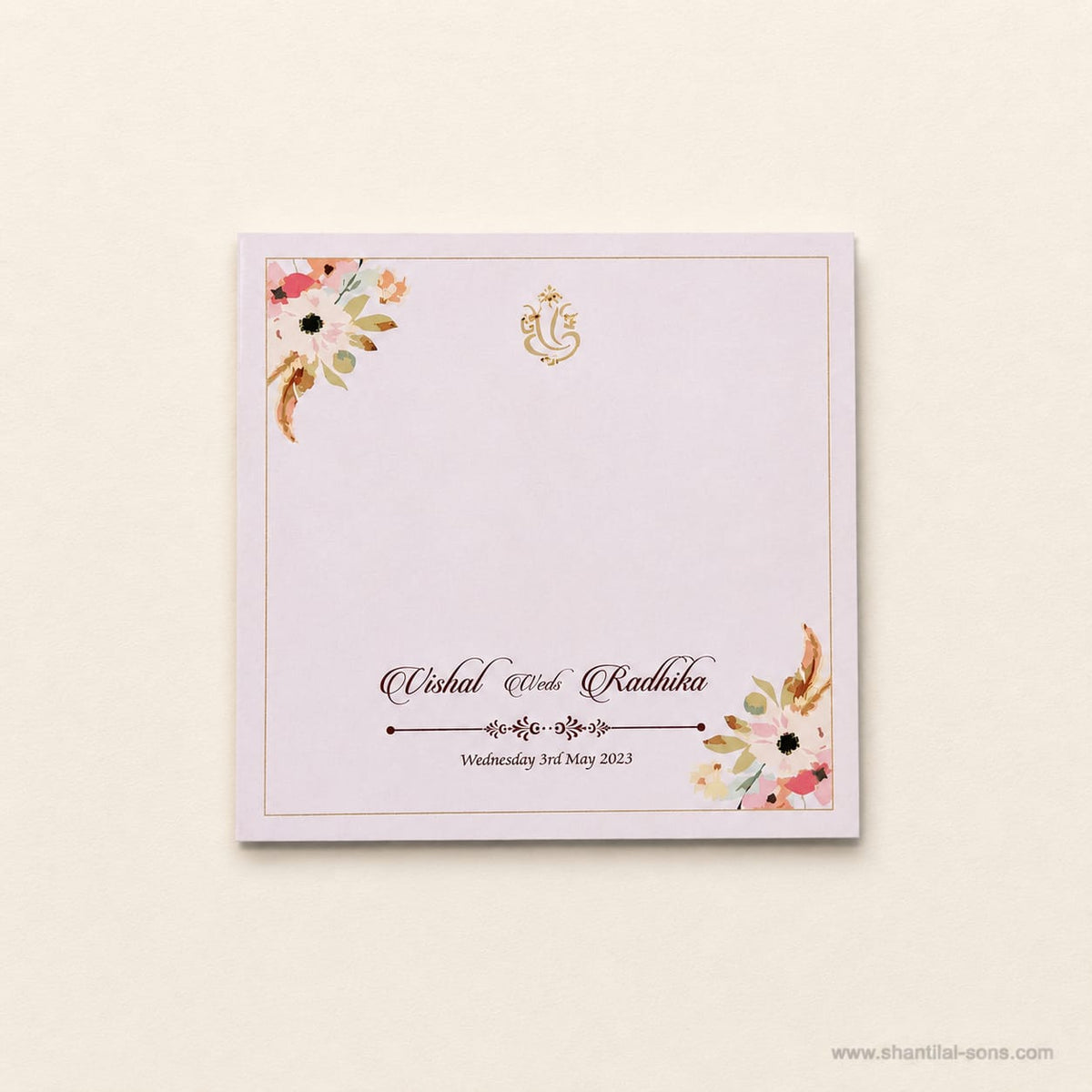 Lasercut Wedding Cards in Pastel theme |  SS - 9008