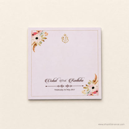 Lasercut Wedding Cards in Pastel theme |  SS - 9008
