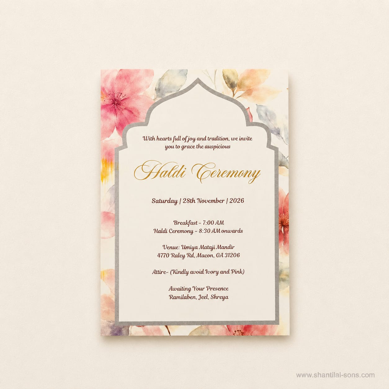 Floral Wedding Invitation | SS - 2012