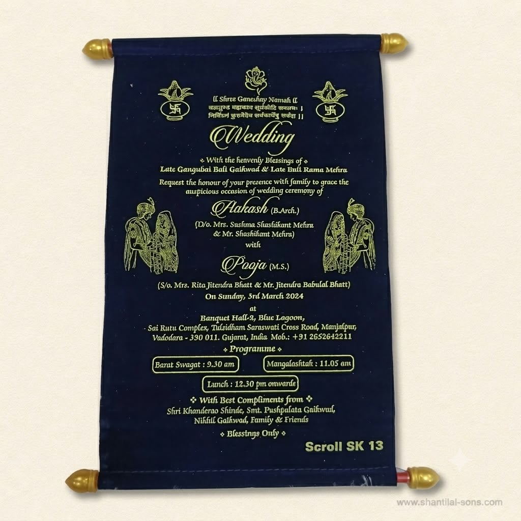 Elegant Scroll Invitation | SSR- 67