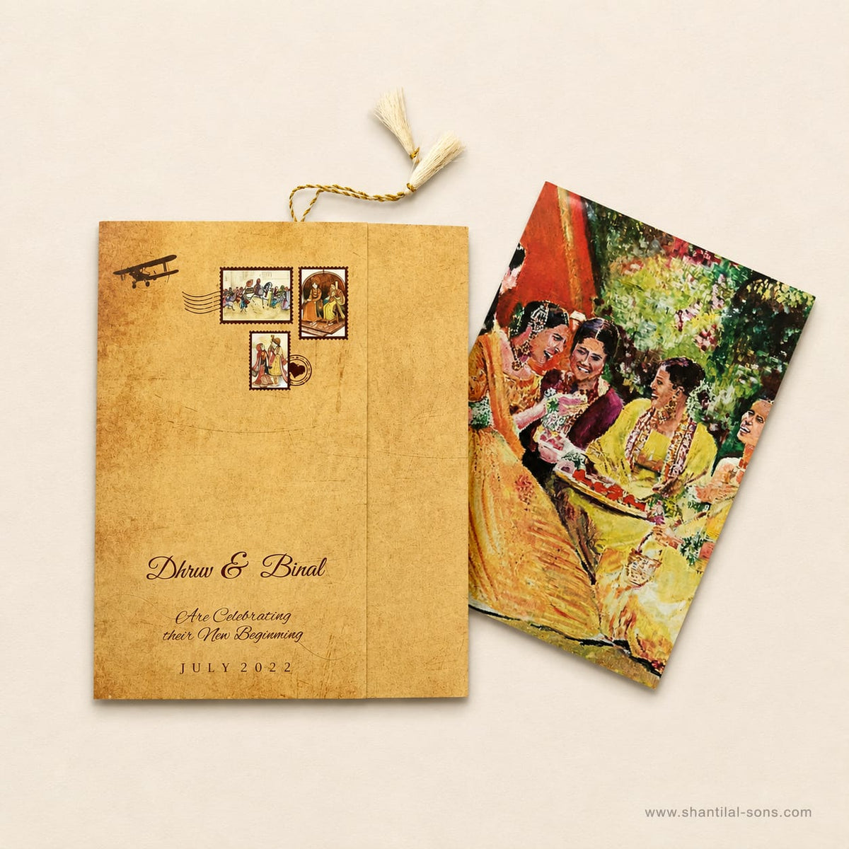 Traditional Wedding Invitation with Event Based Themed Inserts | SS - 8048