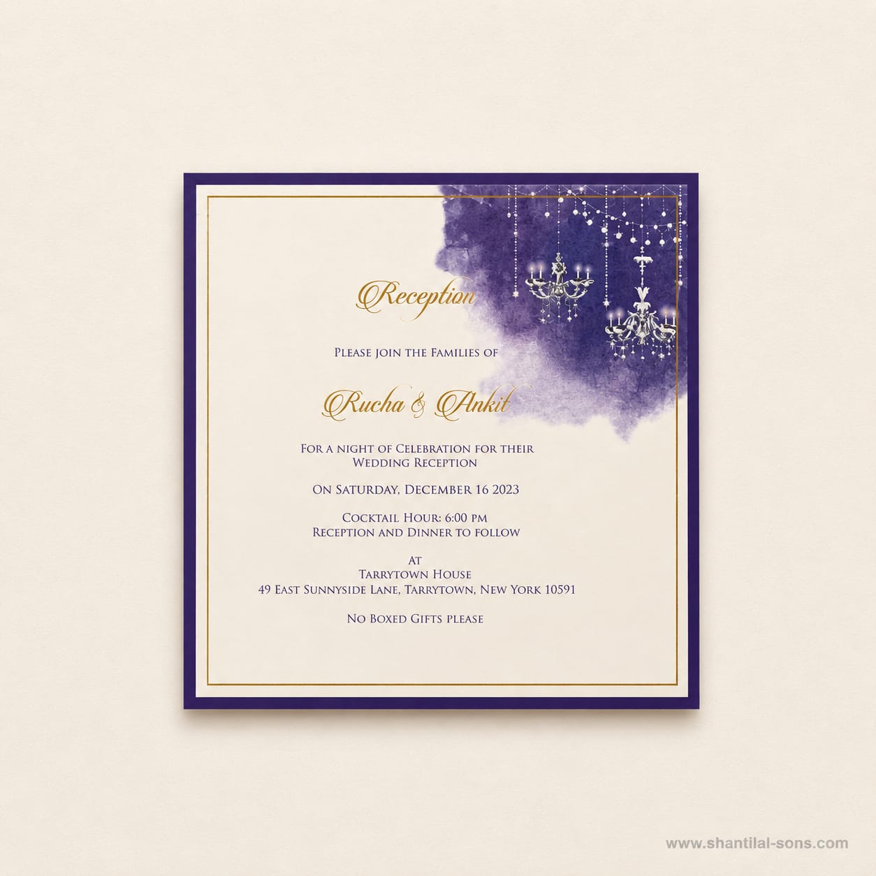 Elegant Wedding Invitation | SS - 2051