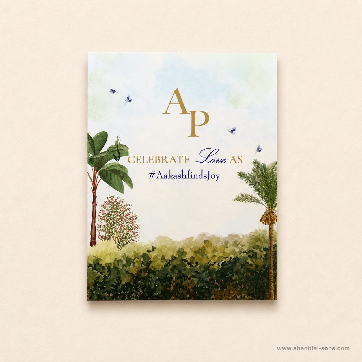 Harmonious Fusion: Designer Pastel Card | SS - 8017
