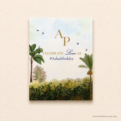 Harmonious Fusion: Designer Pastel Card | SS - 8017