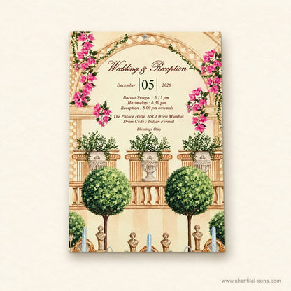 Pichwai Wedding Invitation | SS - 2065