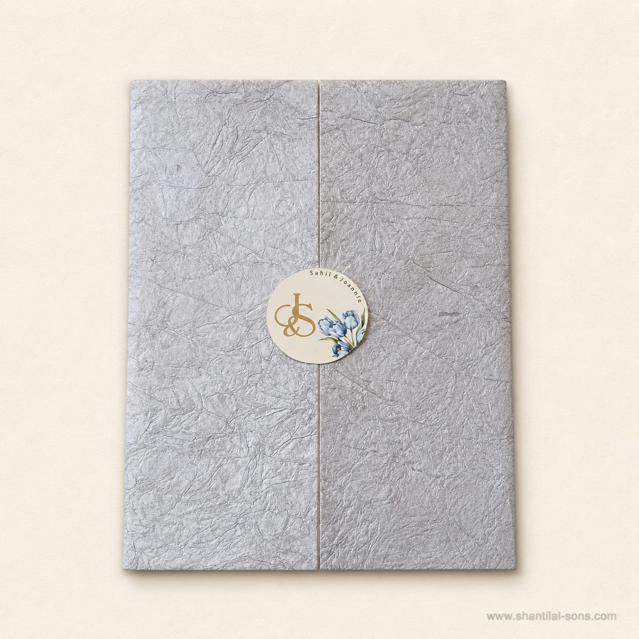 Elegant Floral Handmade Paper Wedding Invitation | SS - 2003