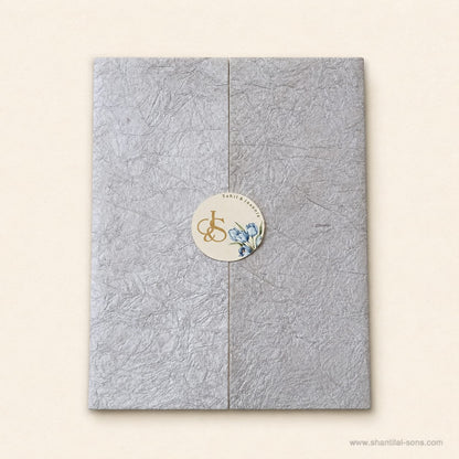 Elegant Floral Handmade Paper Wedding Invitation | SS - 2003