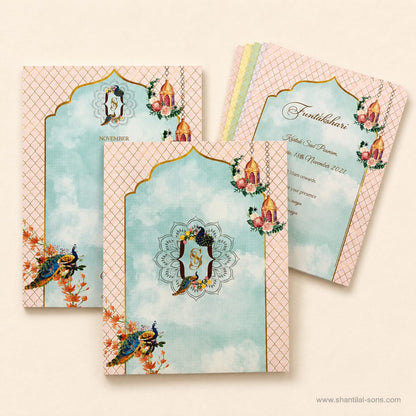 Serene Peacock & Floral Theme Card | SS - 8008