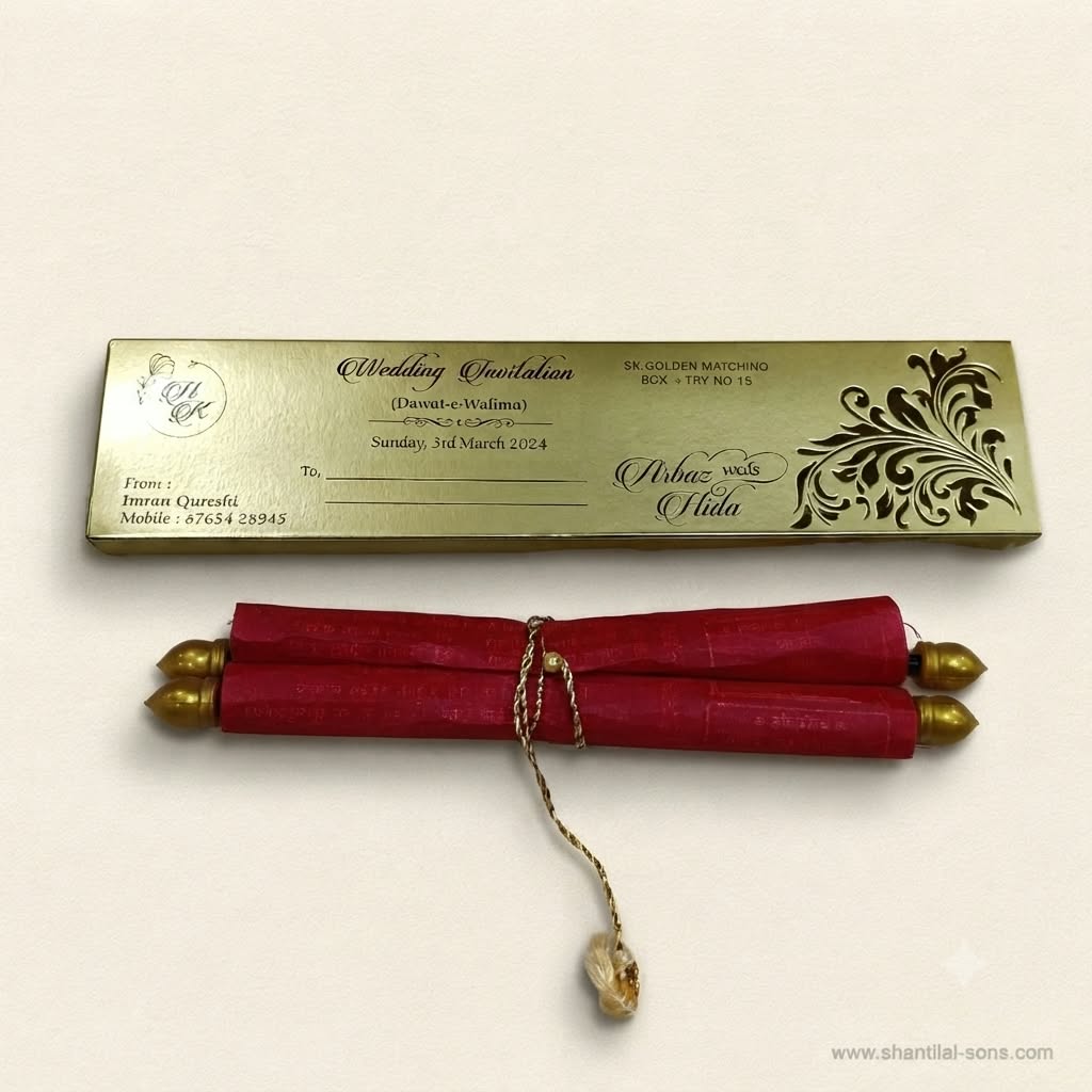 Elegant Scroll Invitation | SSR- 57