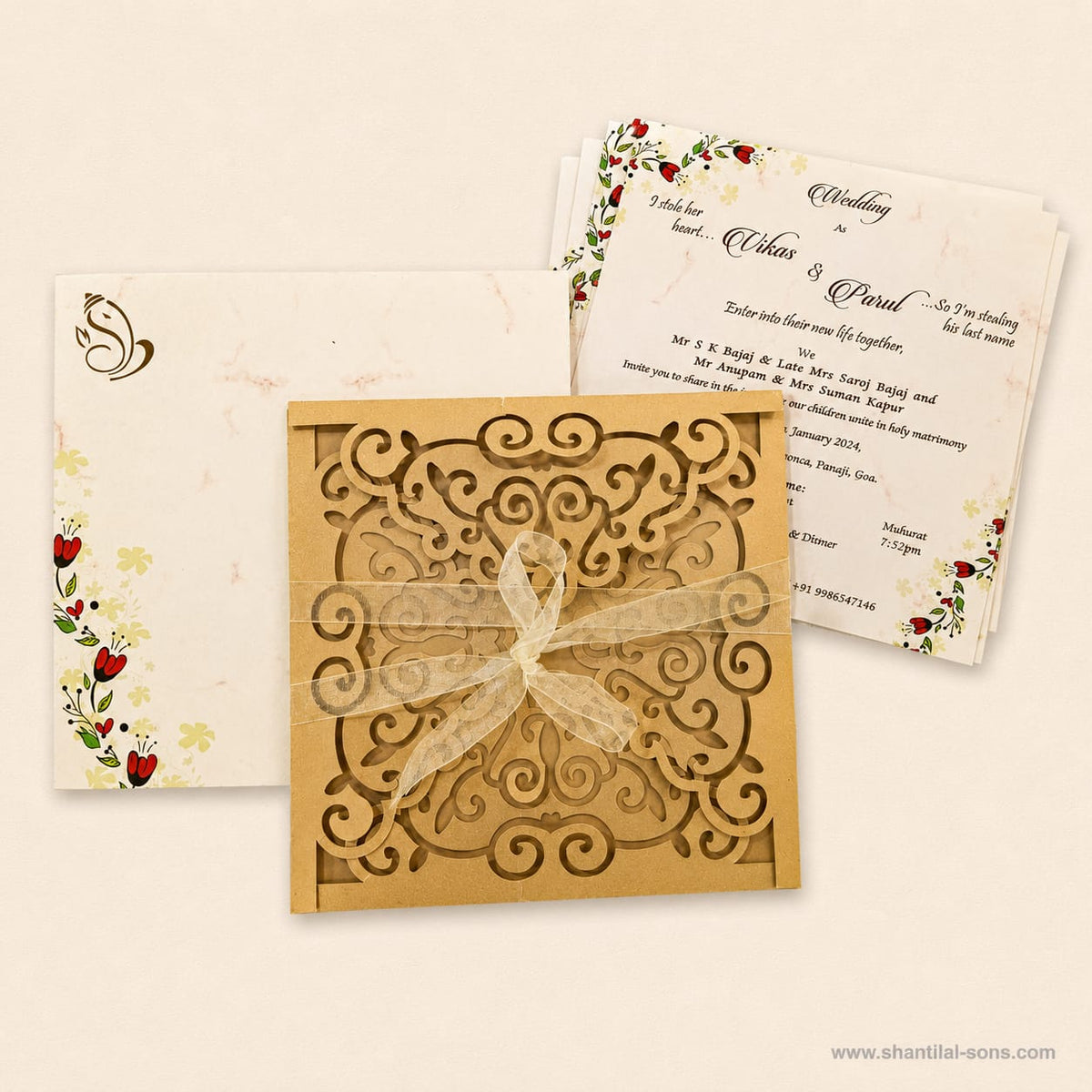 Elegant Wedding Invitation | SS - 8084