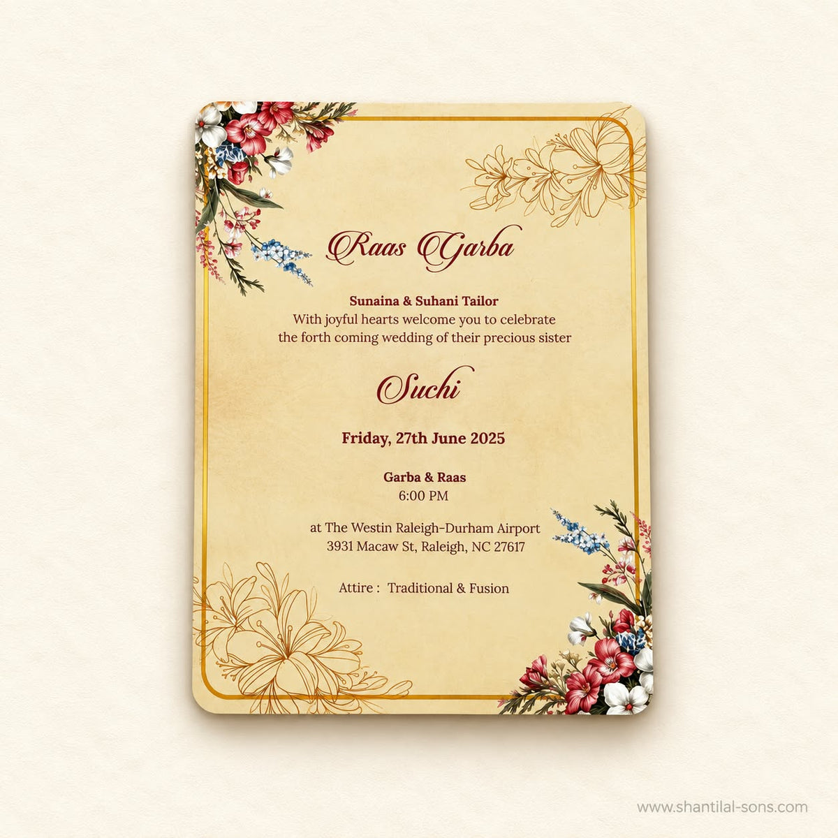Royal Wedding Invitation | SS - 80180
