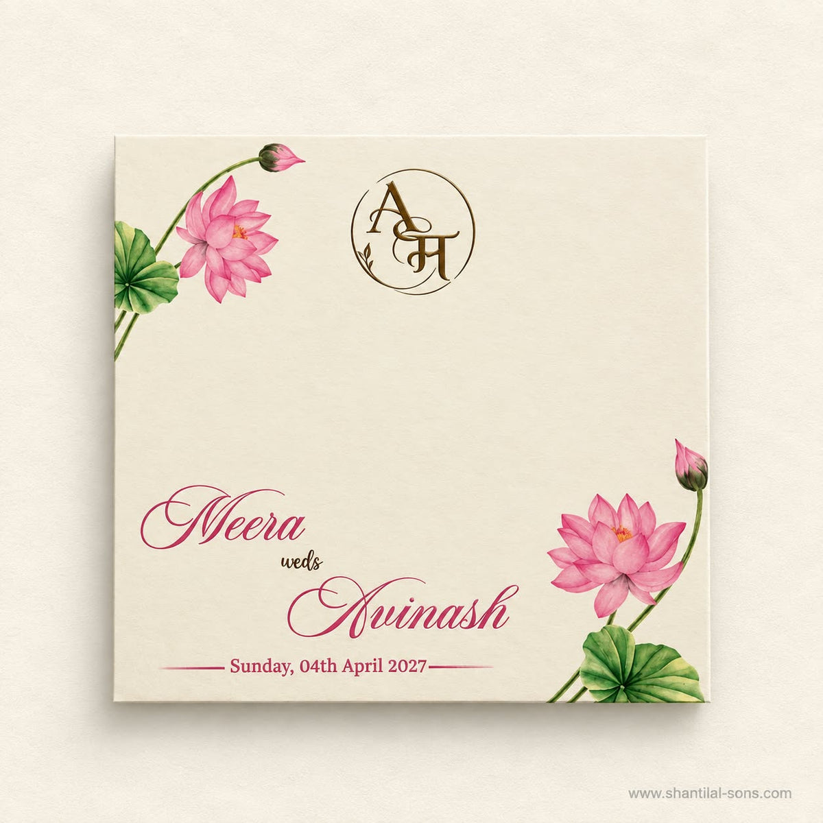 Floral Designer Wedding Invitation | SS - 2026 - A