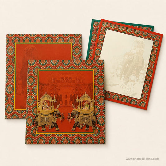 Floral Wedding Card | SS - 3084