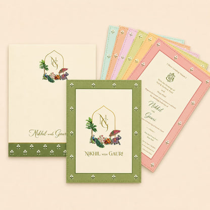 Elegant Pastel Wedding Invitation | SS - 2011