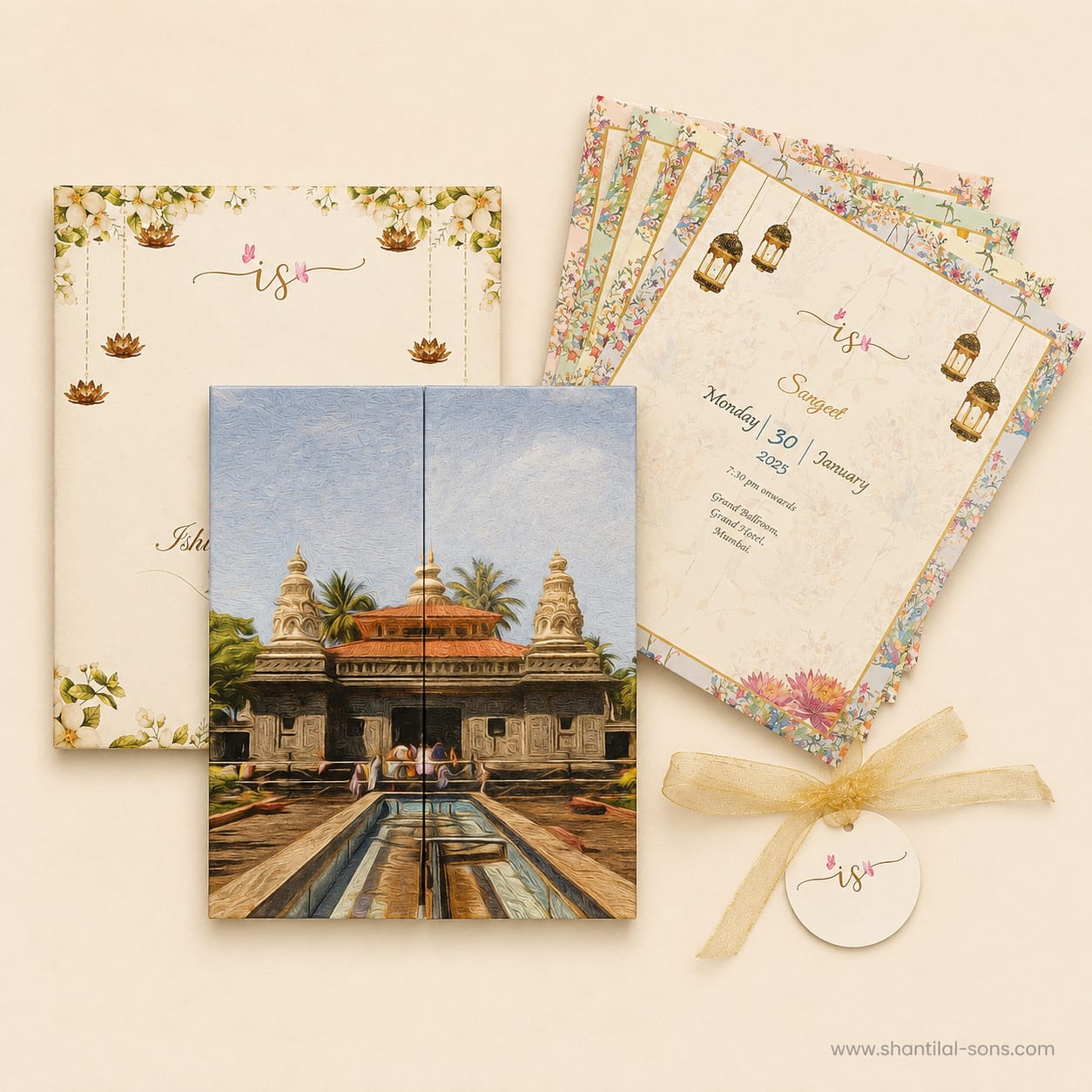Pastel Designer Wedding Invitation | SS - 9046