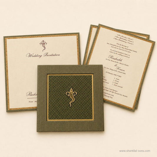 Floral Wedding Card | SS - 3023
