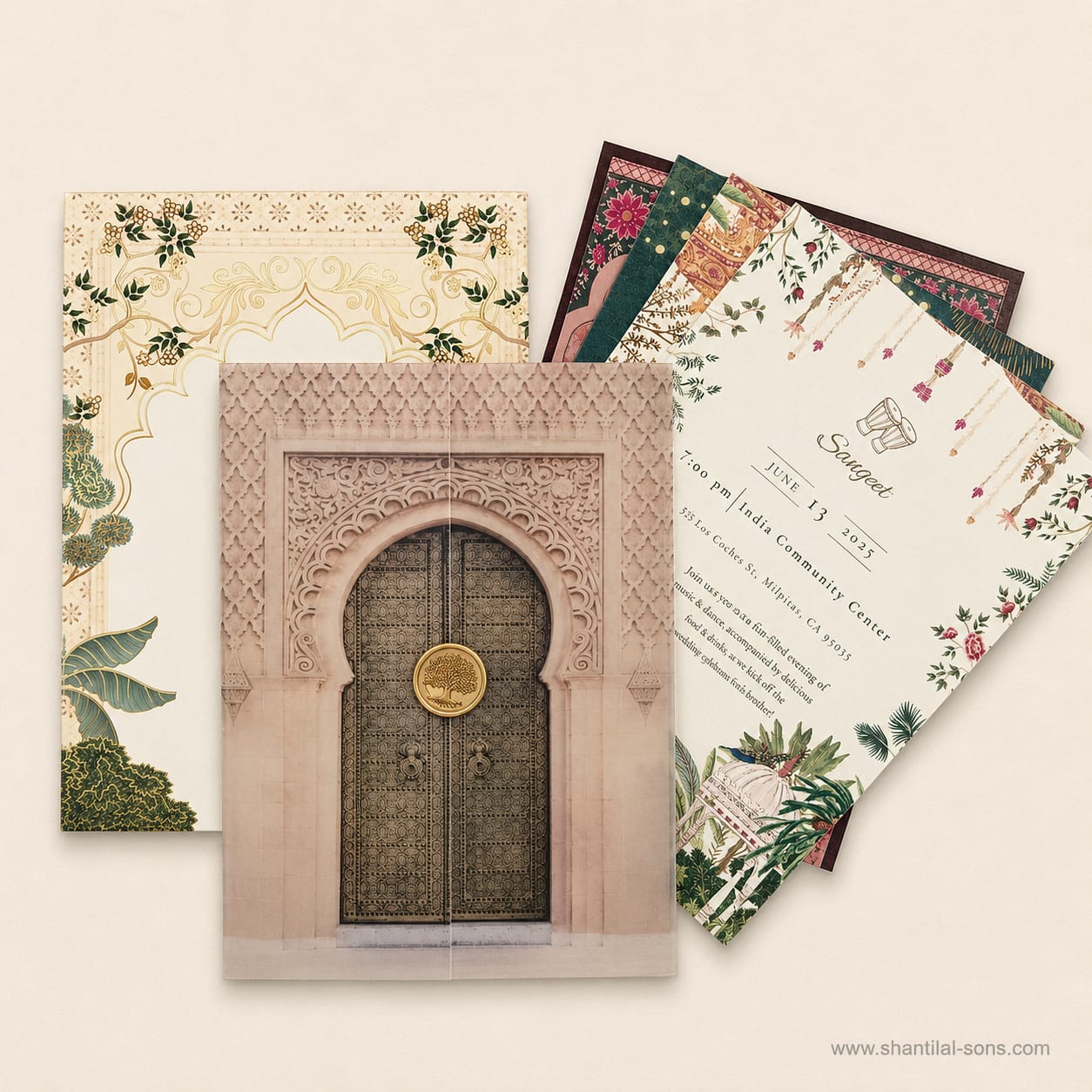 Pichwai Designer Wedding Invitation | SS - 80168