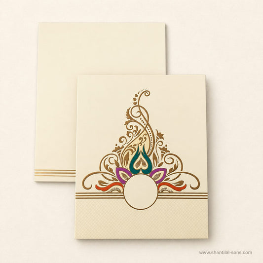 Traditional Floral Wedding Invitation | SS- 9058