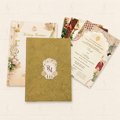 Luxury Royal Wedding Invitation | SS - 2005