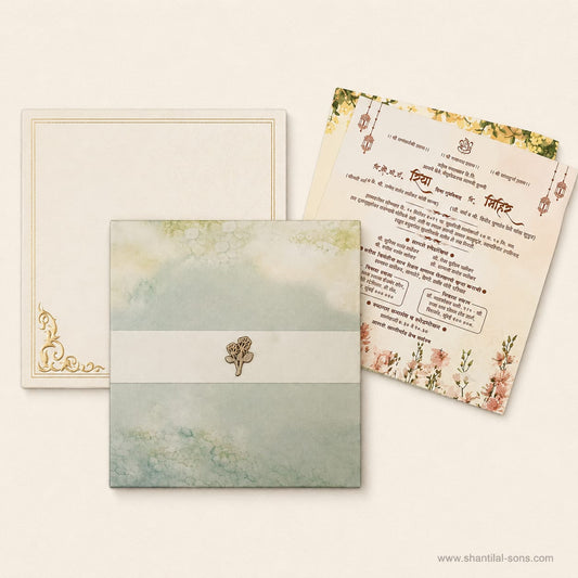 Pastel Wedding Card on Sale | SS - 4009