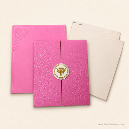 Elegant Pink Wedding Invitation  | SS- 3021