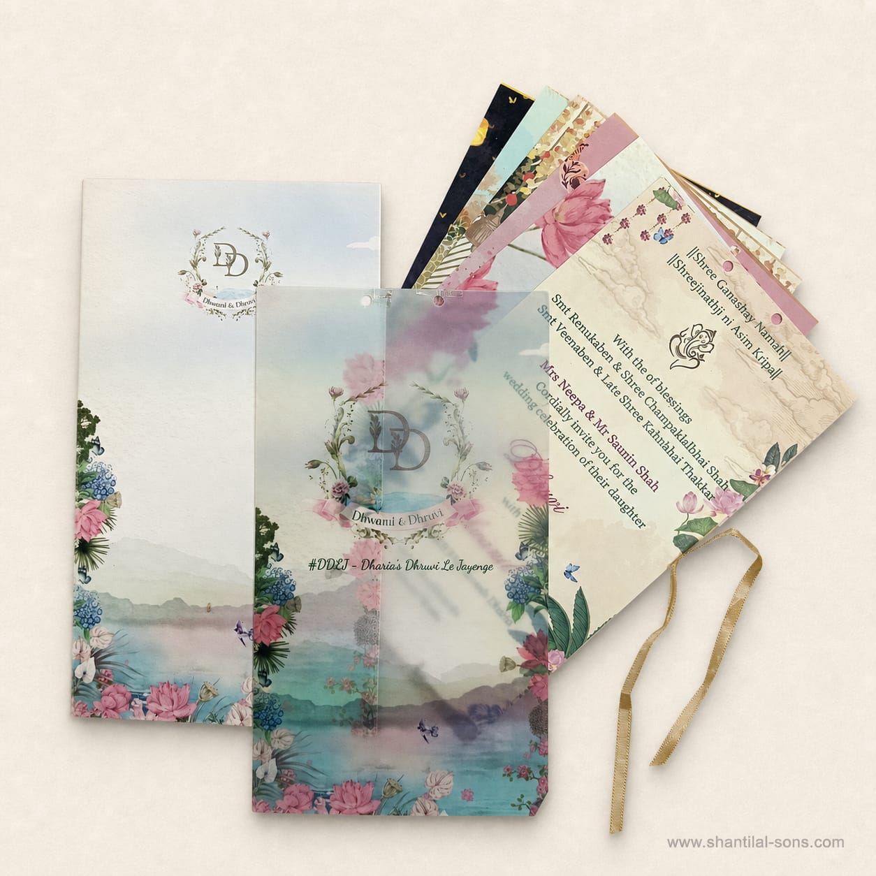 Desigher Floral Wedding Invitation | SS - 8210