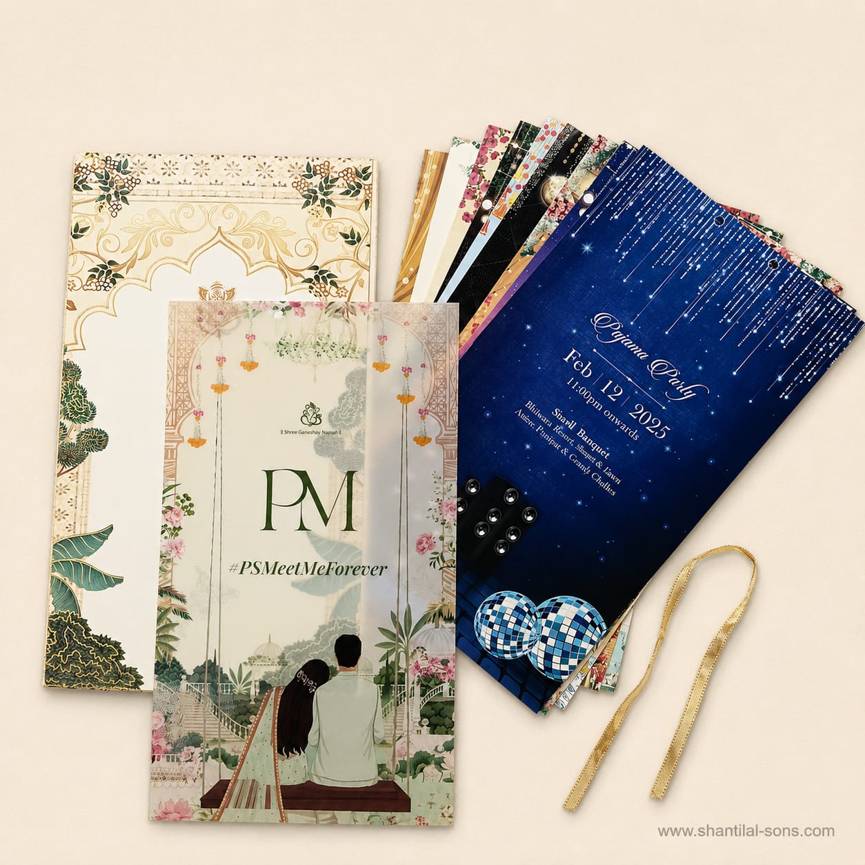Pastel Floral Wedding Invitation Folder | SS-8142