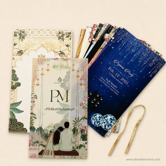 Pastel Floral Wedding Invitation Folder | SS-8142