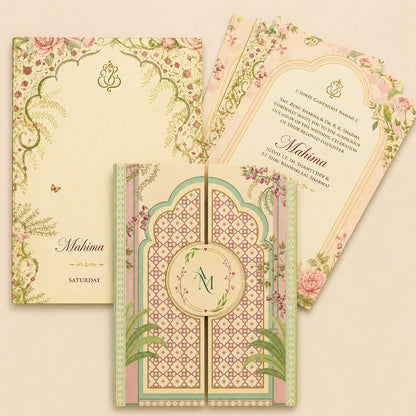 Elegant Floral Wedding Invitation | SS - 8206