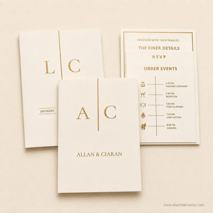 Minimal Modern Wedding Invitation | SS-2032