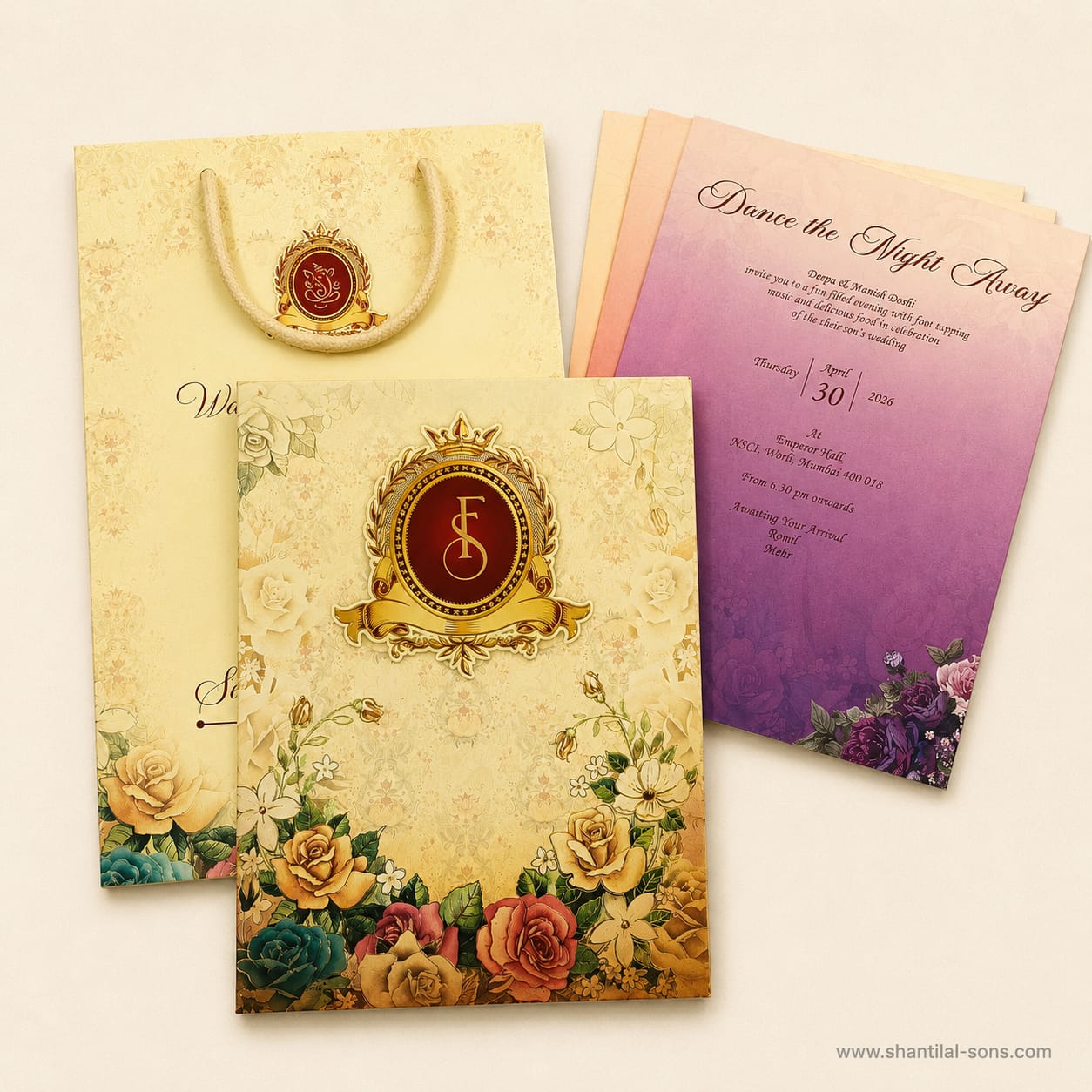 Traditional Wedding Card on Sale | SS - 3092
